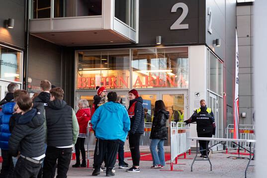 inför ishockeymatchen i SHL mellan Örebro och Skellefteå