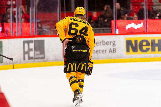 Skellefteås Jonathan Pudas lämnar isen