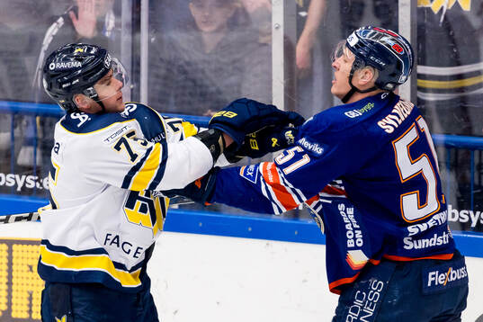 HV71s Radan Lenc och Växjös Emil Sylvegård