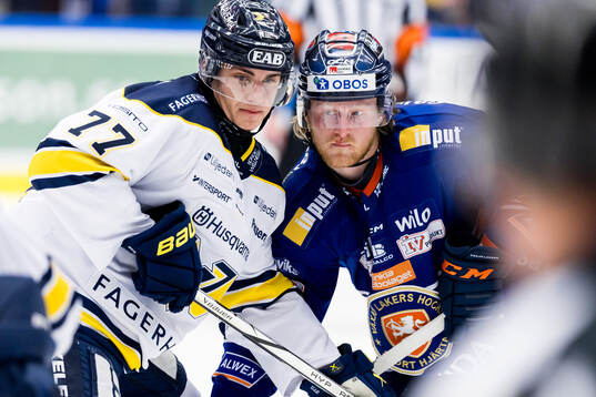 HV71s Herman Hansson och Växjös Joachim Blichfeld