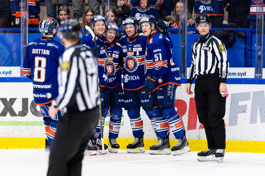 Växjös Keegan Lowe, Hugo Gustafsson, Martin Lundberg och