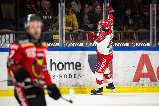 Frölundas Malte Strömwall jublar