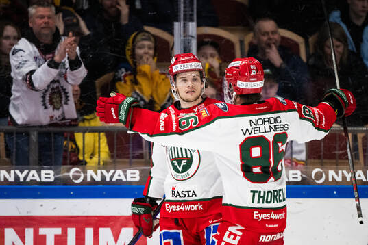 Frölundas Malte Strömwall jublar