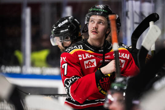 Luleås Oskari Laaksonen deppar
