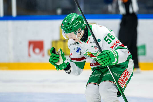 Rögles Adam Engström jublar