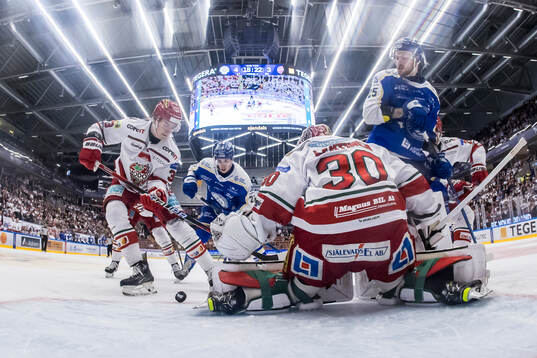 MoDos Kristians Rubins och Leksands Lukas Vejdemo och