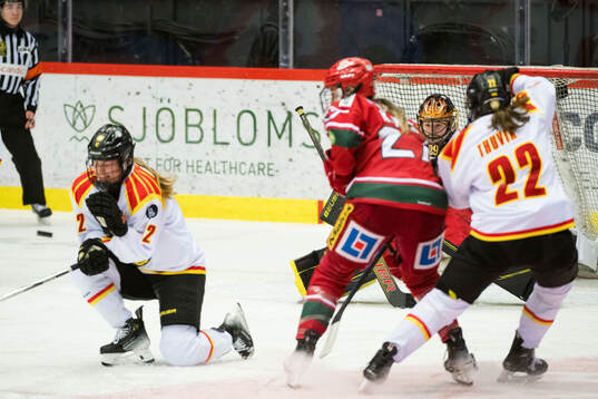 Brynäs målvakt Klara Peslarova