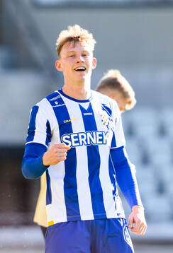 IFK Göteborgs Laurs Skjellerup jublar