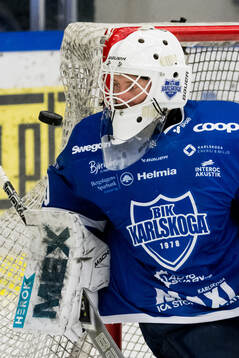 Karlskogas målvakt Victor Brattström