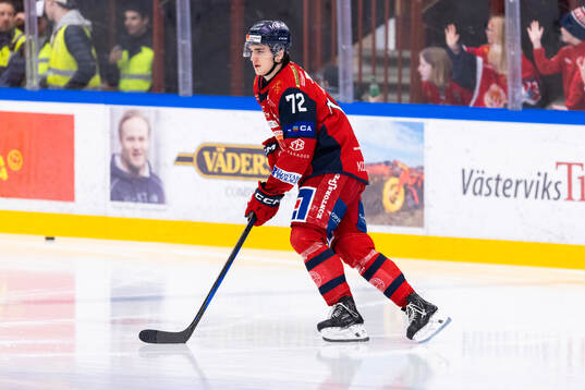 Västerviks Joel Kant på uppvärmningen