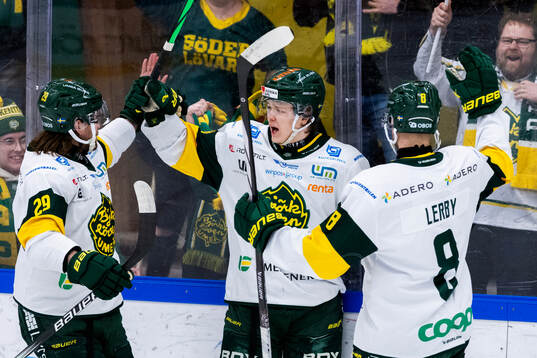 Björklövens Liam Dower Nilsson jublar