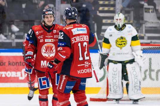 Västerviks Joel Kant jublar