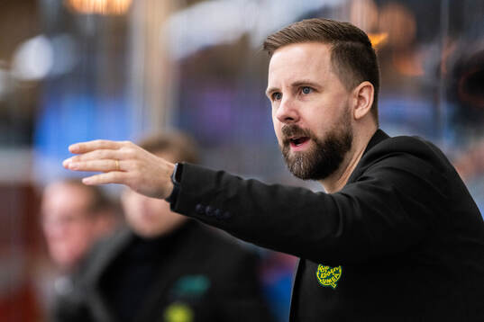 Björklövens tränare Viktor Stråhle