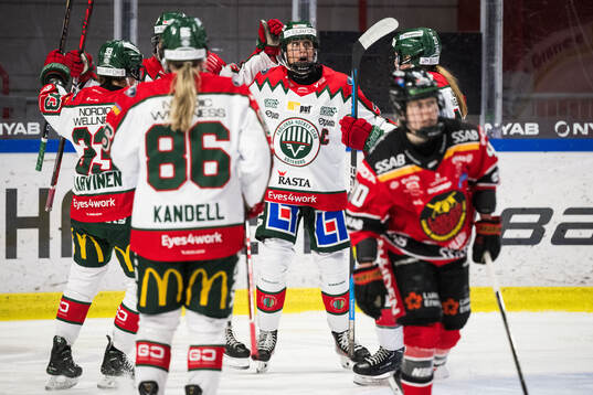 Frölundas Hanna Olsson jublar