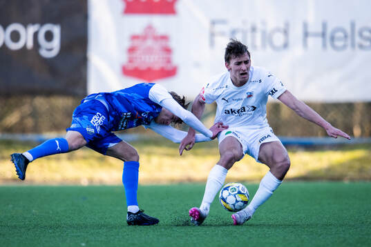 Helsingborgs Wilhelm Nilsson och Oddevolds Daniel Krezic