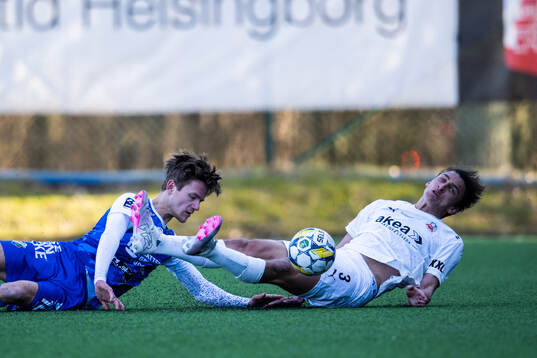 Helsingborgs Wilhelm Nilsson och Oddevolds Daniel Krezic