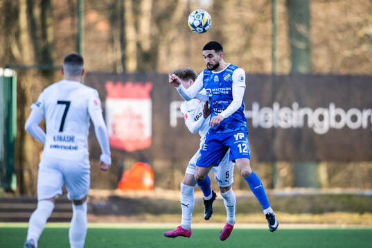 Helsingborgs Simon Bengtsson och Oddevolds Daniel Krezic