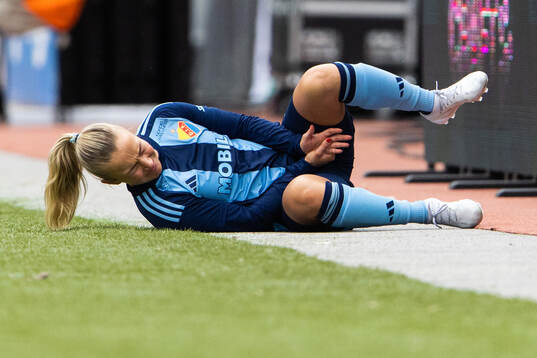 Djurgårdens Tove Almqvist har ont