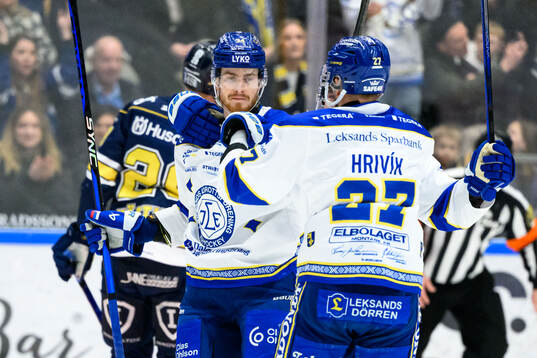 Leksands Peter Cehlarik jublar