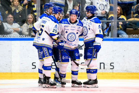Leksands Kalle Östman jublar