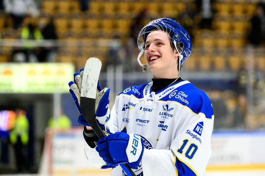 Leksands Anton Johansson jublar