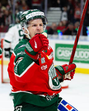 Frölundas Max Friberg jublar