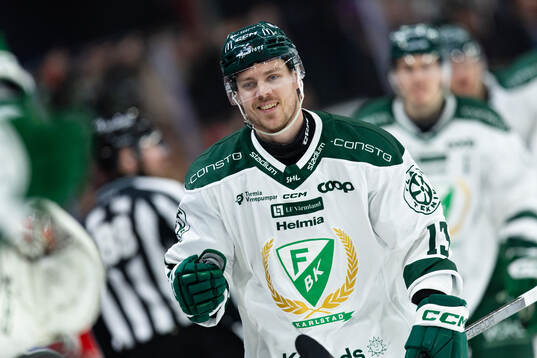 Färjestads Joel Kellman jublar