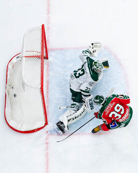 Frölundas Mikael Ruohomaa sätter