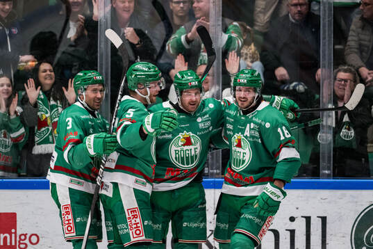 Rögles Michael Kapla, Ludvig Claesson, Linus Sandin och