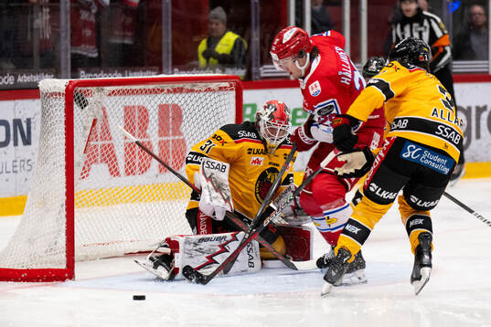Timrås Filip Hållander och Luleås Matteus Ward