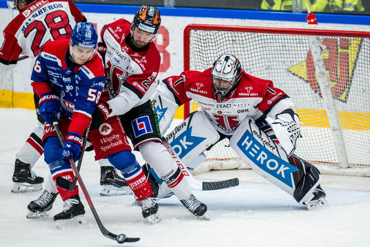 Oskarshamns Hugo Jonasson och Örebros Rasmus Rissanen och