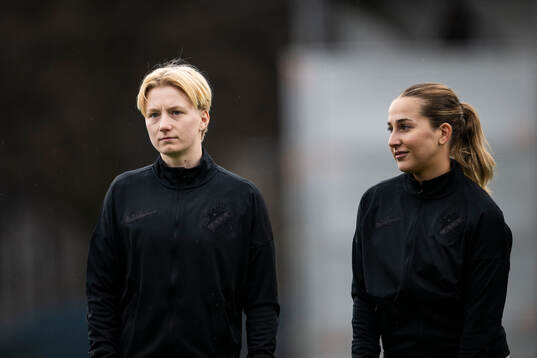 AIKs Monica Hagström och Felicia Saving