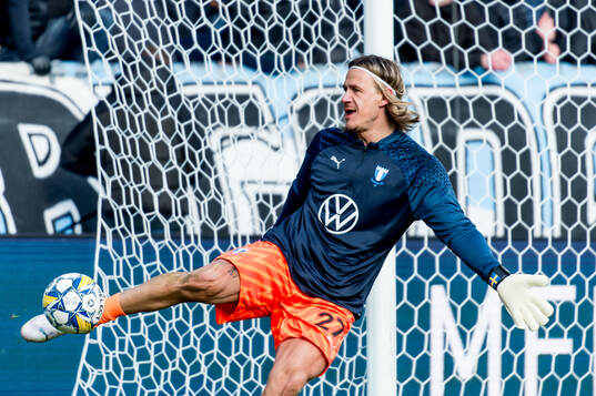 Malmö FFs målvakt Johan Dahlin