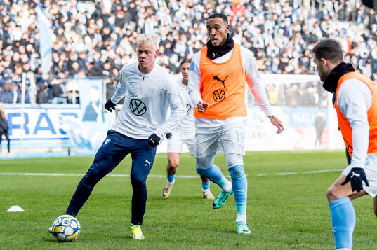 Malmö FFs Otto Rosengren och Derek Cornelius