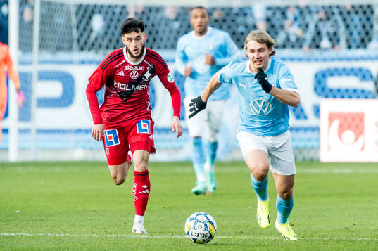 IFK Norrköpings Laorent Shabani och Malmö FFs Sebastian