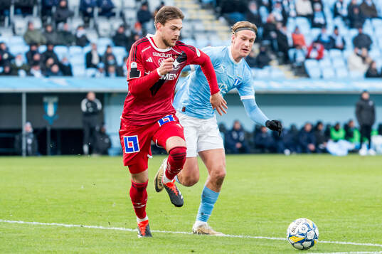 IFK Norrköpings Anton Eriksson och Malmö FFs Erik Botheim