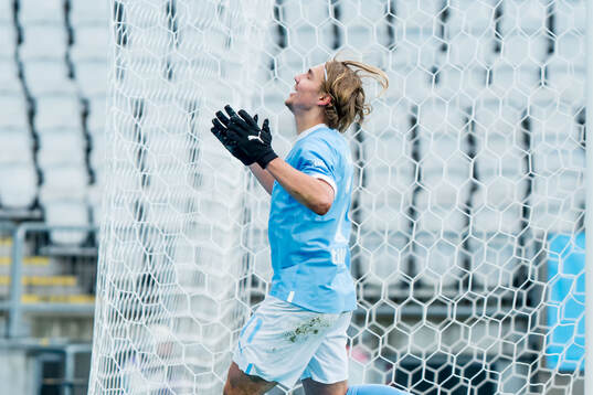 Malmö FFs Sebastian Nanasi deppar