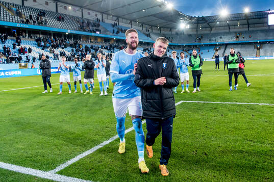 Malmö FFs Pontus Jansson och Sebastian Vinther Jørgensen