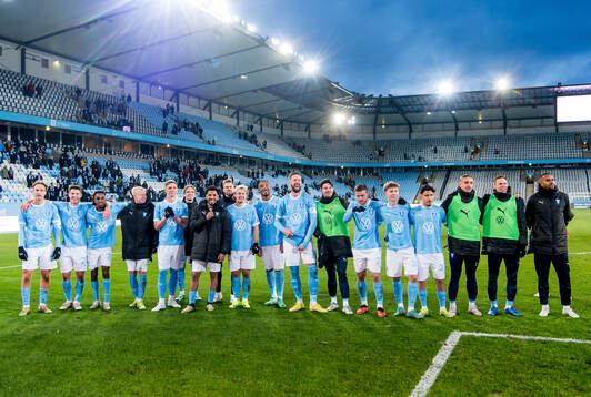 Malmö FFs spelare jublar