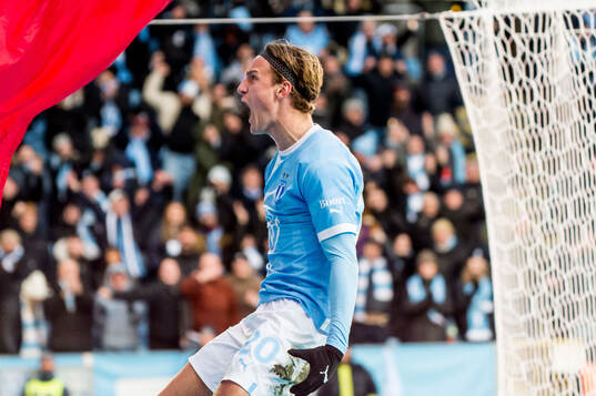 Malmö FFs Erik Botheim jublar