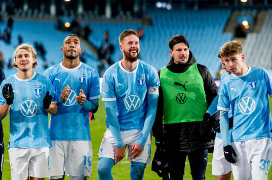 Malmös spelare jublar