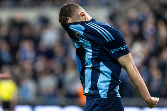 Djurgårdens Piotr Johansson deppar