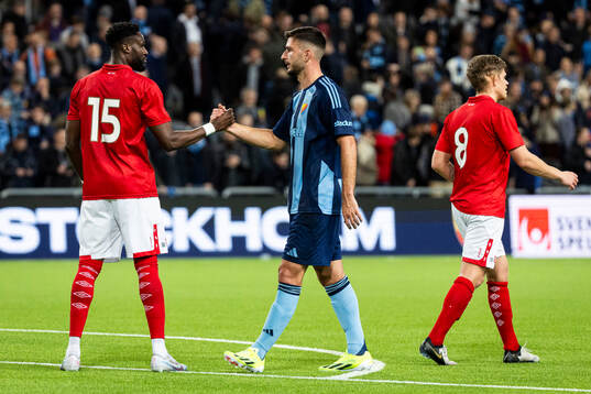 Degerfors Nasiru Moro och Djurgårdens Besard Sabovic