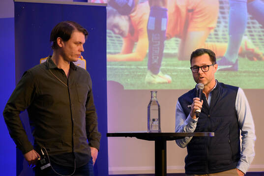 Teknisk direktör Ola Larsson och Sportchef Dam, Peter