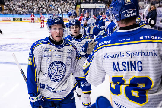 Leksands Kalle Östman jublar