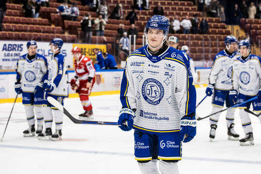 Leksands Lucas Lagerberg jublar