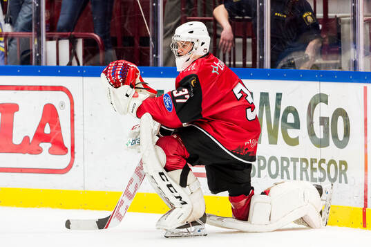 Malmö Redhawks målvakt Wiggo Carlgren