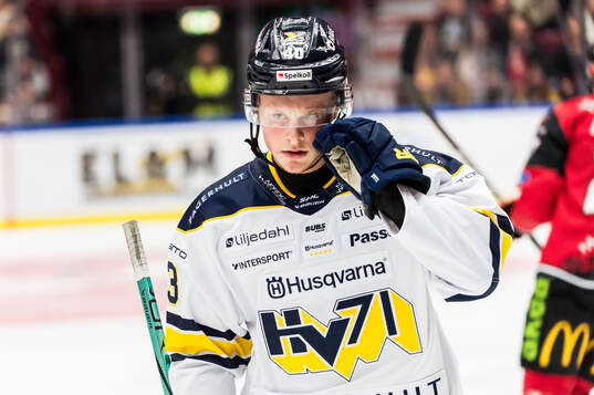 HV71s Hampus Sandahl deppar