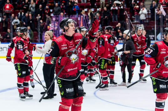 Malmö Redhawks Fredrik Händemark jublar