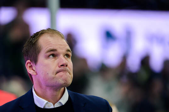 Färjestads tränare Thomas Mitell